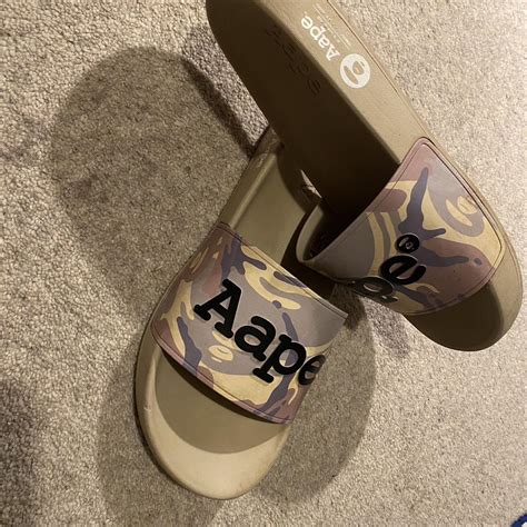 bape ler right slides depop.